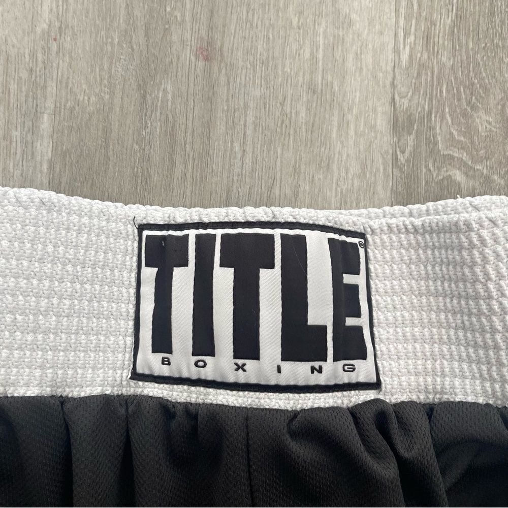 Title Boxing Black Athletic Shorts - Picture 4 of 5